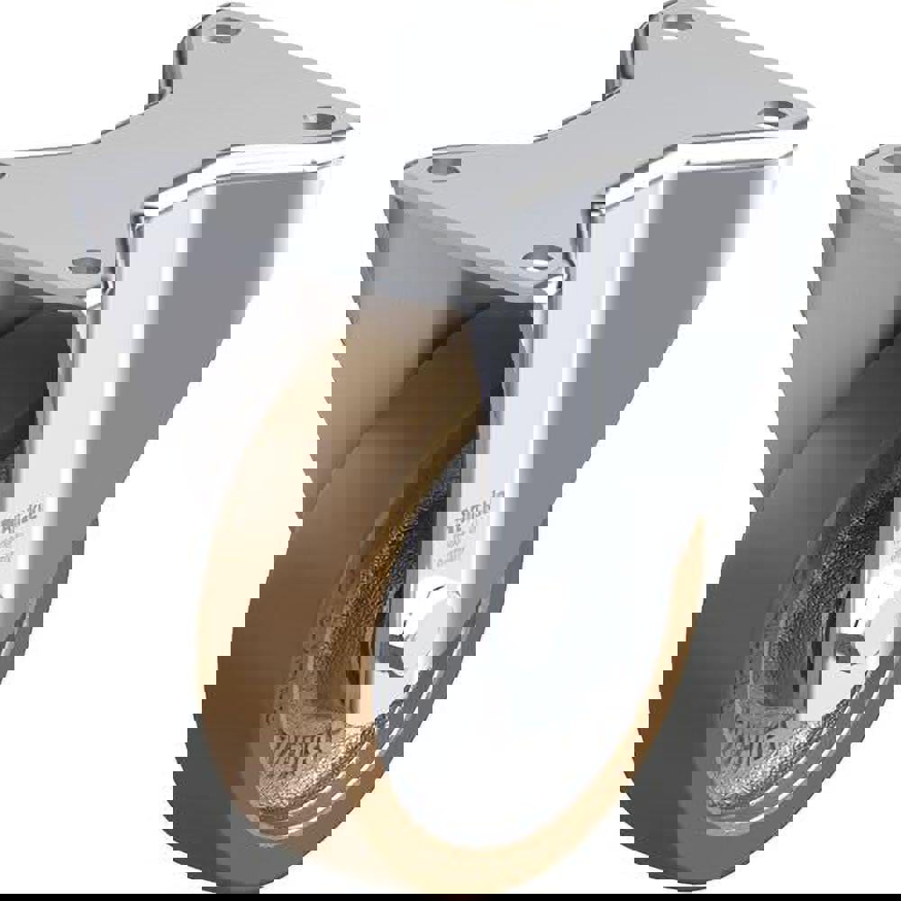 Rigid Top Plate Caster: Polyurethane-Elastomer Blickle Softhane, 5