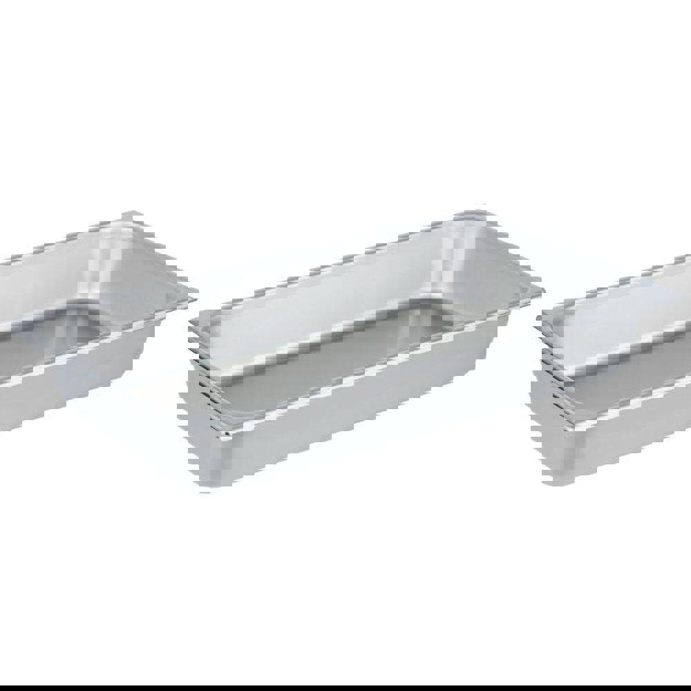 Food Pan Container: Stainless Steel, Rectangular