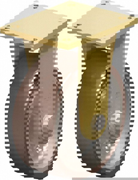 Rigid Top Plate Caster: Polyurethane-Elastomer Blickle Besthane, 8