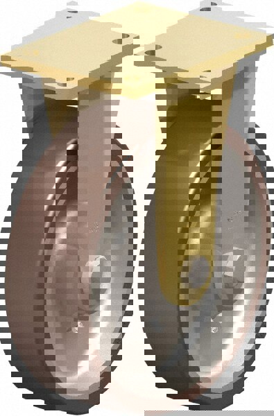 Rigid Top Plate Caster: Polyurethane-Elastomer Blickle Besthane, 10