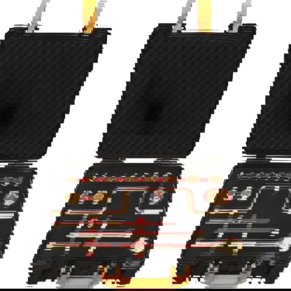 Socket Sets; Set Type: Non-Sparking ; Drive Size: 1/2 ; Minimum Size (mm): 10.00 ; Maximum Size (mm): 32.00 ; Tool Type: Socket Set ; Material: Beryllium Copper