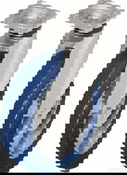 Swivel Top Plate Caster: Polyurethane-Elastomer Blickle Besthane, 8