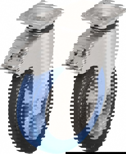 Swivel Top Plate Caster: Polyurethane-Elastomer Blickle Besthane, 8