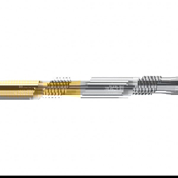 Thread Forming Tap: M2.5x0.45 DIN 2174, 6GX Class of Fit, Semi-Bottoming, Powdered Metal High Speed Steel, TiN Coated