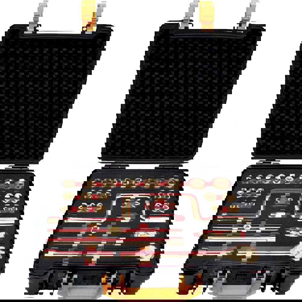 Socket Sets; Set Type: Non-Sparking ; Drive Size: 1/2 ; Minimum Size (mm): 10.00 ; Maximum Size (mm): 32.00 ; Tool Type: Socket Set ; Material: Aluminum Bronze