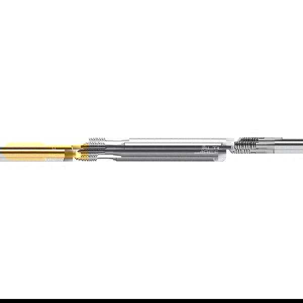 Thread Forming Tap: M5x0.80 DIN 371 XL, 6HX Class of Fit, Semi-Bottoming, Powdered Metal High Speed Steel, TiN Coated