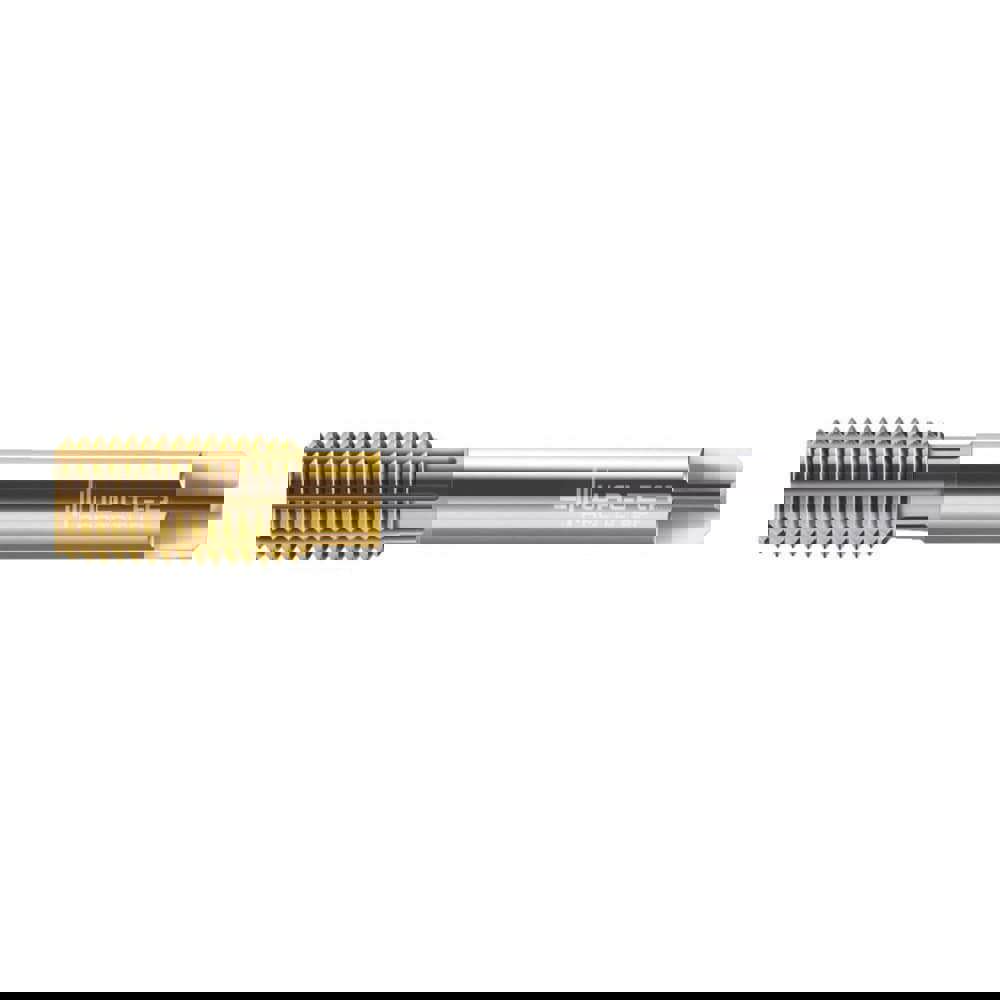 Thread Forming Tap: M16x1.50 DIN 2174, 6HX Class of Fit, Semi-Bottoming, Powdered Metal High Speed Steel, TiN Coated