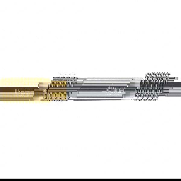 Thread Forming Tap: M10x1.00 DIN 2174, 6HX Class of Fit, Semi-Bottoming, Powdered Metal High Speed Steel, TiN Coated