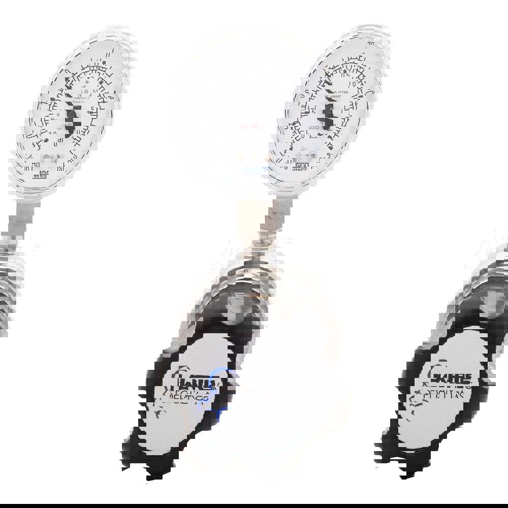 High-Purity Stainless Steel Nitrogen, Helium, Argon, Carbon Dioxide, Hydrogen, Oxygen Regulator 0-15 PSIG