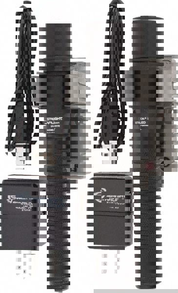 Handheld Flashlight: LED, 260 Lumens, 7.5 hr Max Run Time, Rechargeable Lithium-ion Battery (Included)