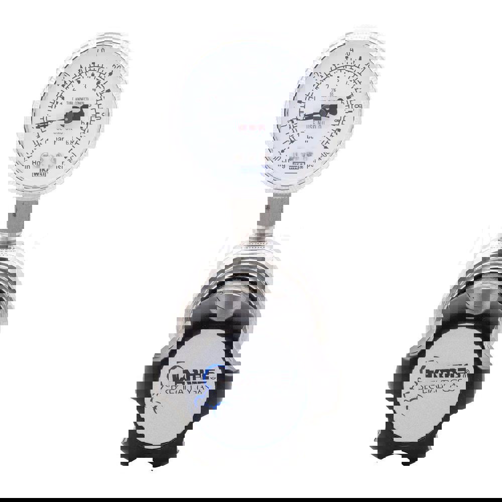 High-Purity Stainless Steel Nitrogen, Helium, Argon, Carbon Dioxide, Hydrogen, Oxygen Regulator 0-50 PSIG