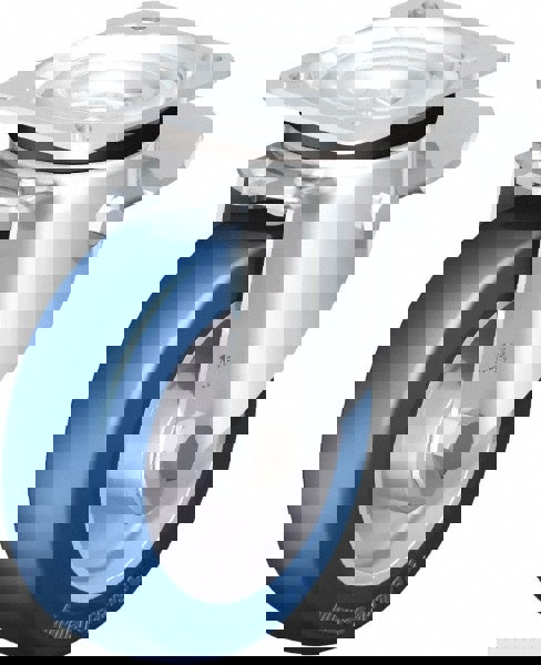 Swivel Top Plate Caster: Polyurethane-Elastomer Blickle Besthane, 5