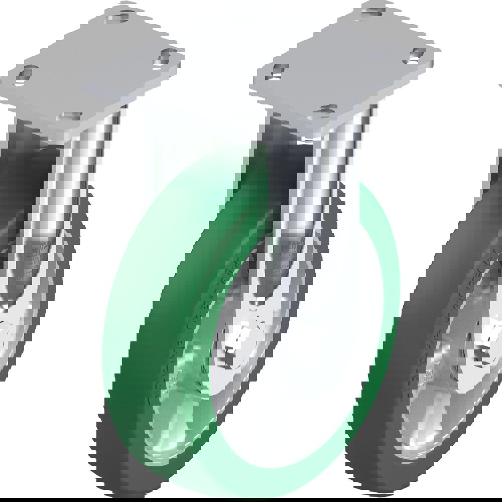 Top Plate Casters; Mount Type: Plate ; Number of Wheels: 1.000 ; Wheel Diameter (Inch): 8 ; Wheel Material: Rubber ; Wheel Width (Inch): 2 ; Wheel Color: Gray