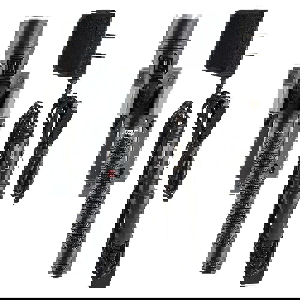 Handheld Flashlight: LED, 1200 Lumens, 12 hr Max Run Time, Rechargeable Battery (Included), Max Beam Distance: 335 m