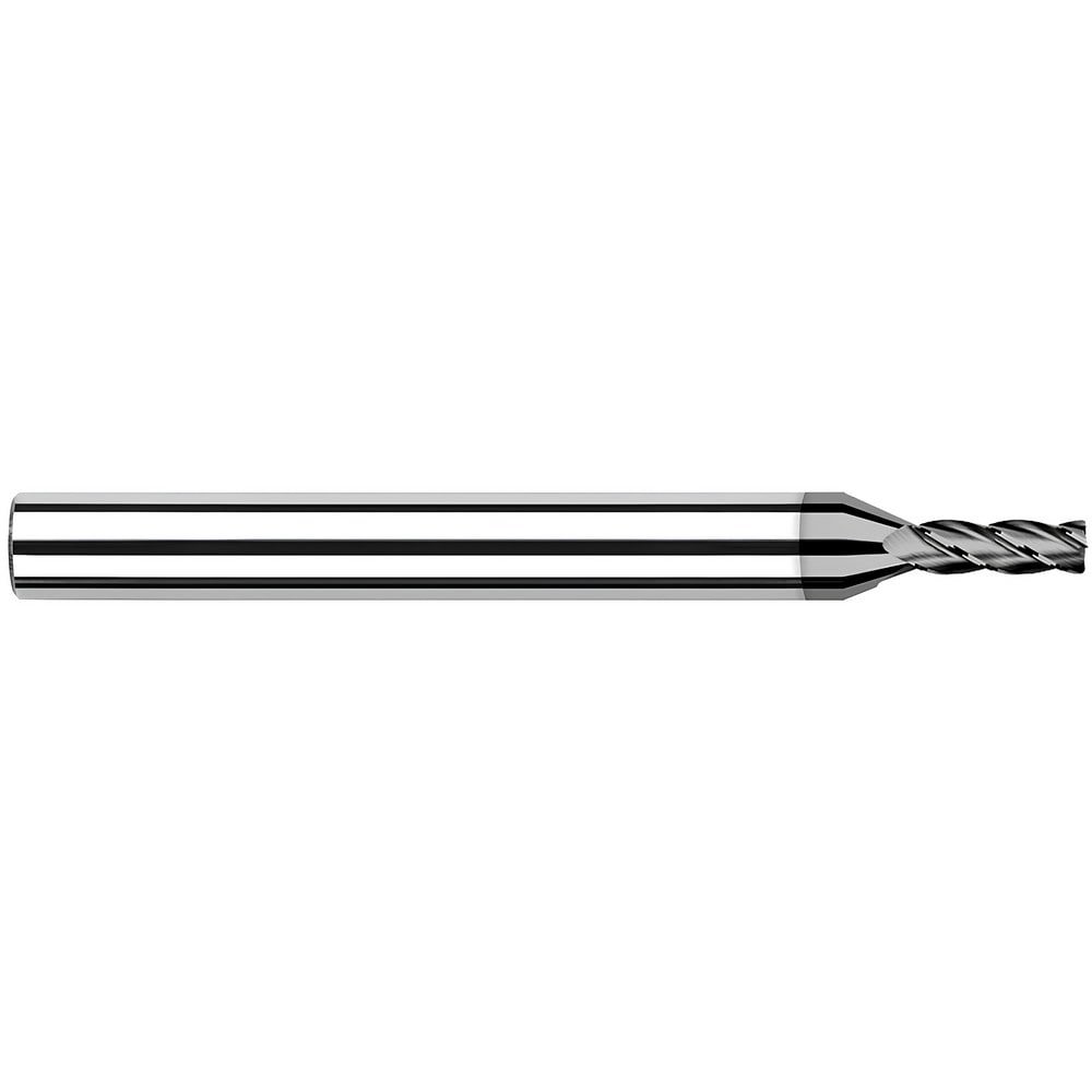 Corner Radius & Corner Chamfer End Mills; Mill Diameter (Inch): 1/16 ; Mill Diameter (Decimal Inch): 0.0620 ; Number Of Flutes: 4 ; Length of Cut (Inch): 3/32 ; Single Or Double End: Single ; End Mill Material: Solid Carbide