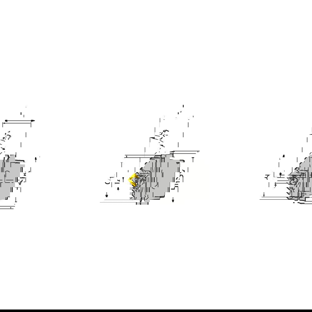 Modular Turning & Profiling Cutting Unit Heads; System Size: HSK T100 ; Cutting Direction: Right Hand ; Compatible Insert Style: SN.. ; Compatible Insert Size Code: 433 ; Internal or External: External ; Insert Holding Method: Wedge