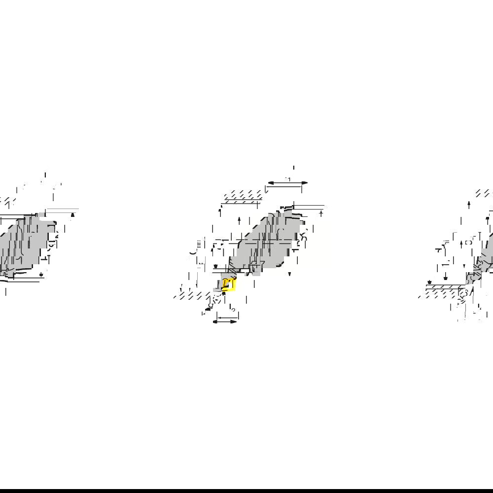 Modular Turning & Profiling Cutting Unit Heads; System Size: HSK T63 ; Cutting Direction: Left Hand ; Compatible Insert Style: CC.. ; Compatible Insert Size Code: 432 ; Internal or External: Internal or External ; Insert Holding Method: Screw