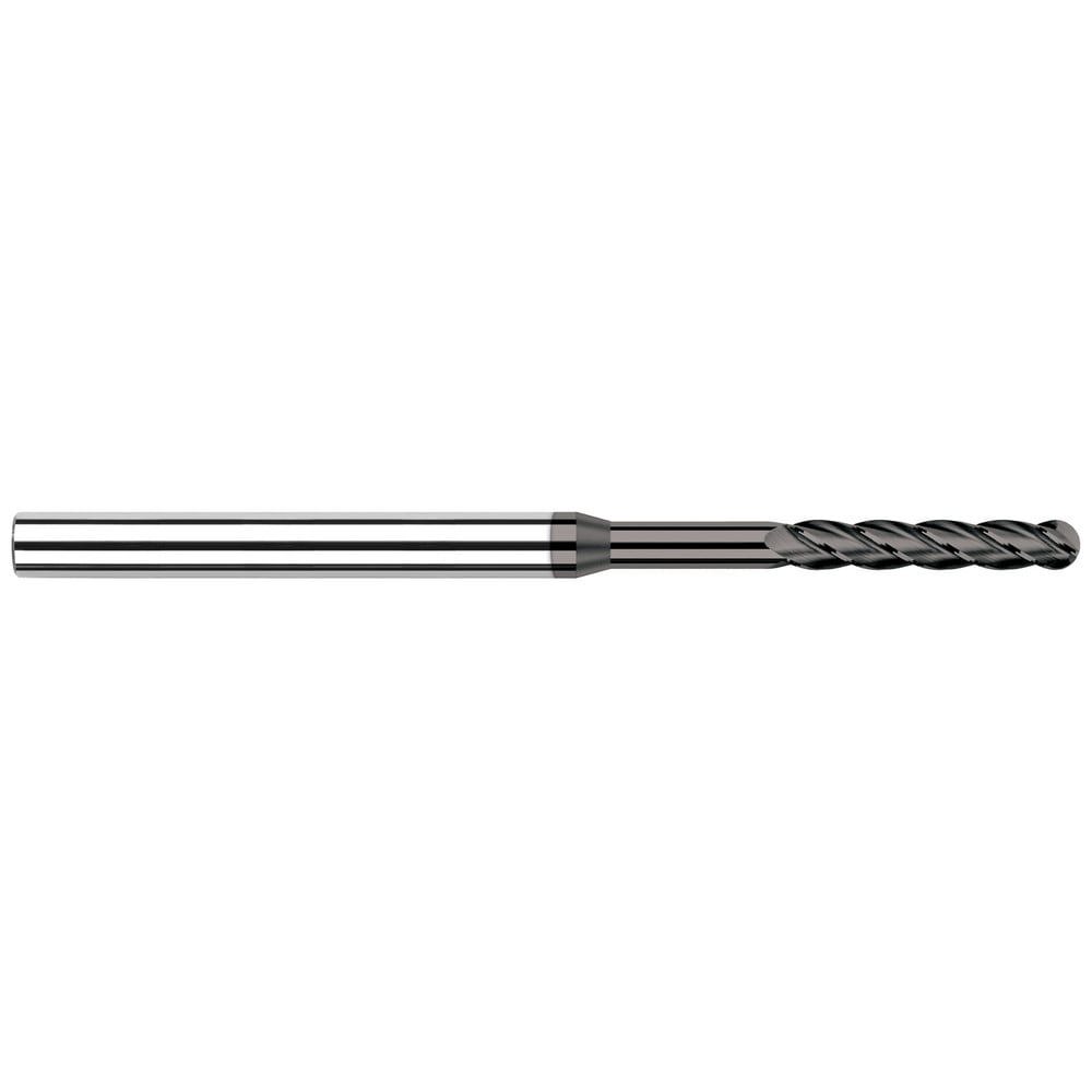Ball End Mills; Mill Diameter (Inch): 1/8in ; Mill Diameter (Decimal Inch): 0.1250in ; Number Of Flutes: 4 ; End Mill Material: Solid Carbide ; Length of Cut (Inch): 5/8in ; Shank Diameter (Inch): 1/8in