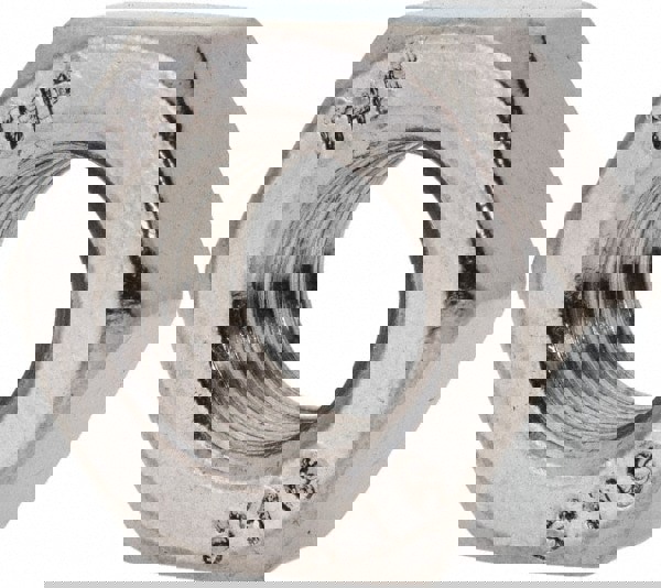 Heavy Hex Nut: 7/16-14, Grade 316 Stainless Steel, Bright/Uncoated Finish