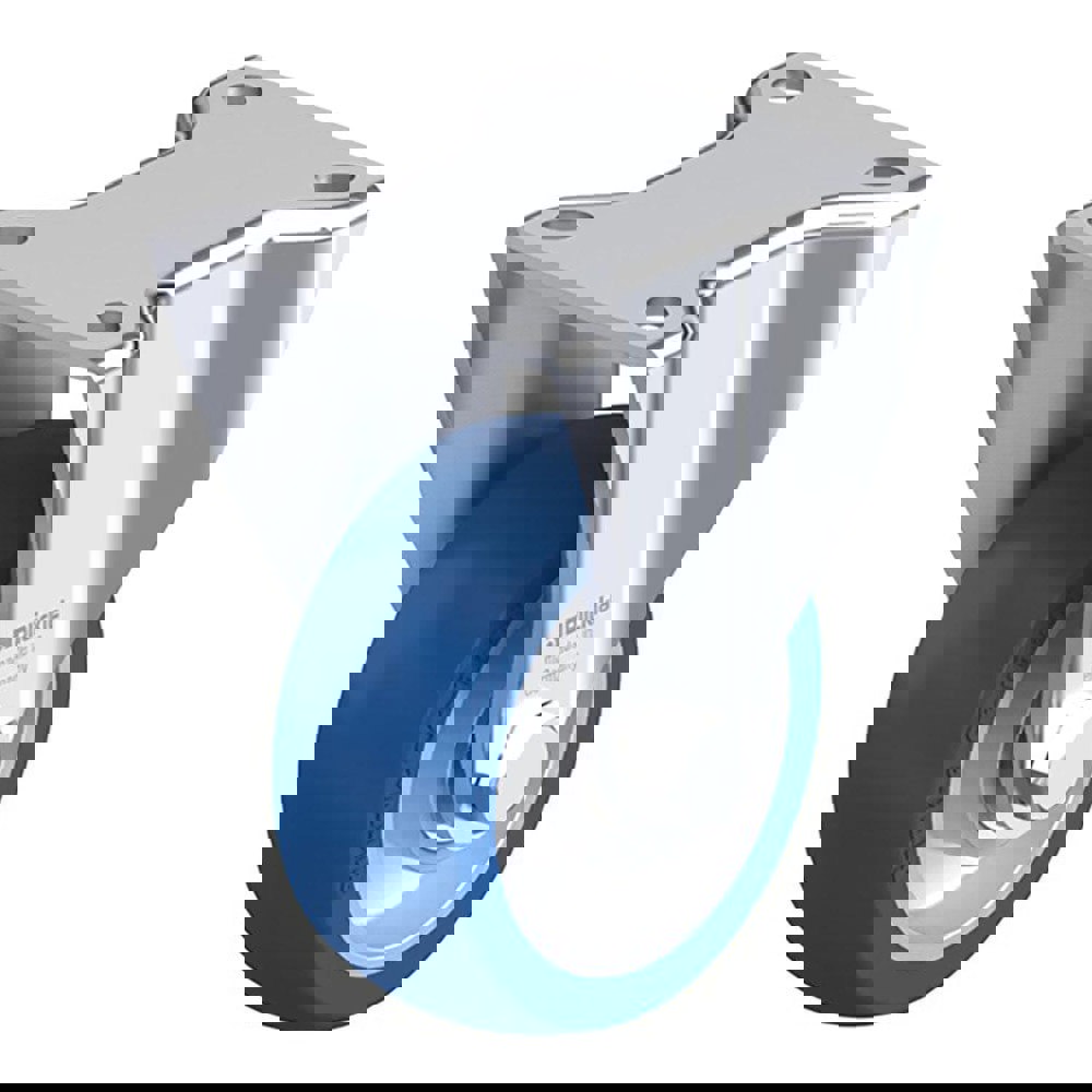Rigid Top Plate Caster: Polyurethane-Elastomer Blickle Besthane, 4