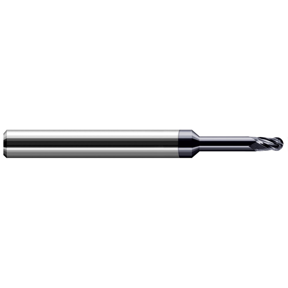 Ball End Mills; Mill Diameter (mm): 2.00mm ; Number Of Flutes: 4 ; End Mill Material: Solid Carbide ; Length of Cut (mm): 3.00mm ; Shank Diameter (mm): 4.00mm ; Overall Length (mm): 50.00mm