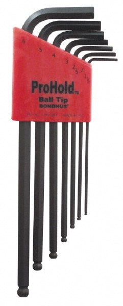 7 Piece L-Handle Ball End Hex Key Set