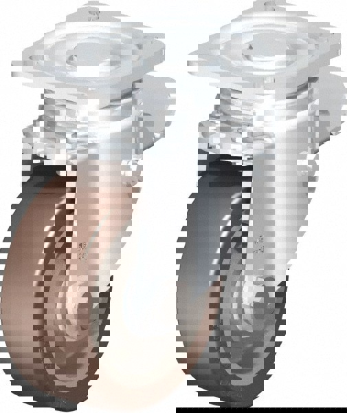 Swivel Top Plate Caster: Polyurethane-Elastomer Blickle Softhane, 4
