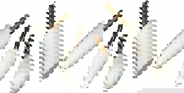 4 Piece, 1/4 Inch Shank Diameter, Wool Felt Bob Set