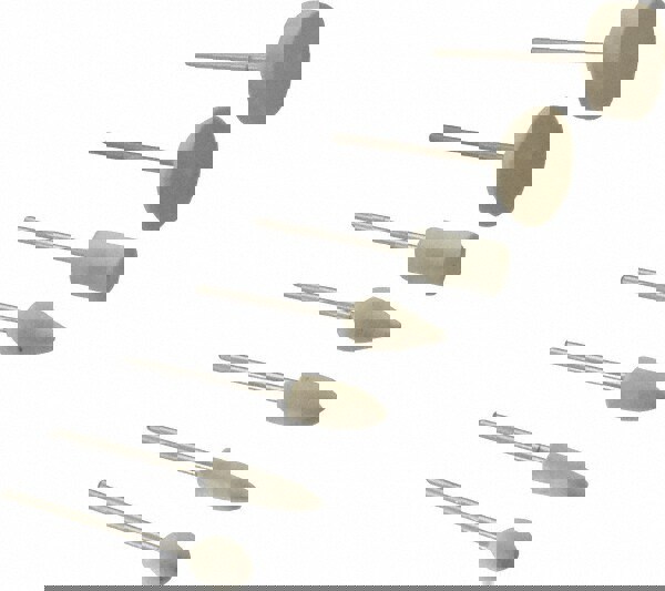 7 Piece, 3/32 Inch Shank Diameter, Wool Felt Bob Set