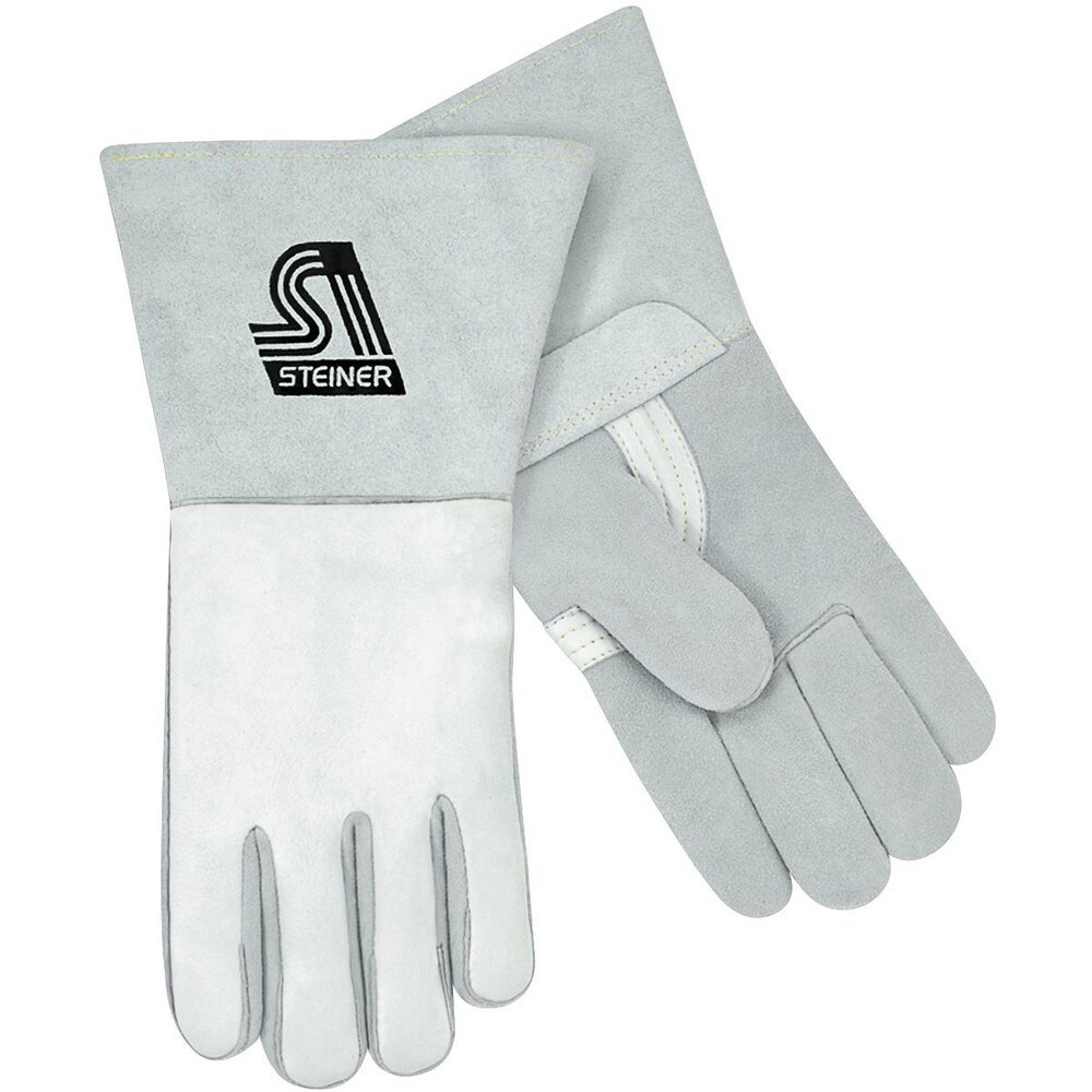 Welding Gloves: Steiner Size Medium, Elkskin Leather, Pair, for Stick