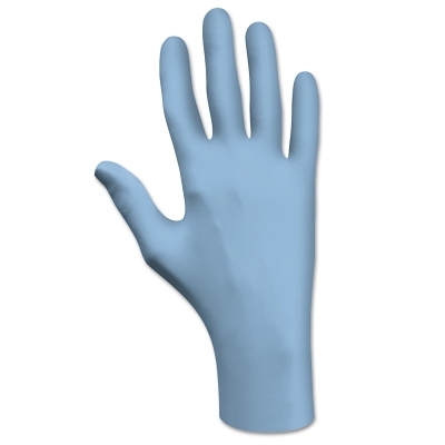 Disposable Glove: Size Large, 4.0 mil, Nitrile Coated, Nitrile, General Purpose Grade, Powder-Free, Biodegradable