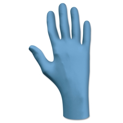 Disposable Glove: Size X-Large, 4.0 mil, Nitrile Coated, Nitrile, General Purpose Grade, Powder-Free, Biodegradable