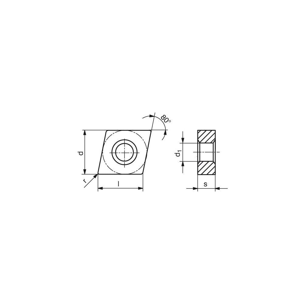 Turning Inserts; Relief Angle: 0 ; Insert Style: CNMG ; Corner Radius (Decimal Inch): 0.0472 ; Included Angle: 80.0 ; Manufacturer Grade: CTCM120 ; Coating/Finish: TiCN; Al2O3