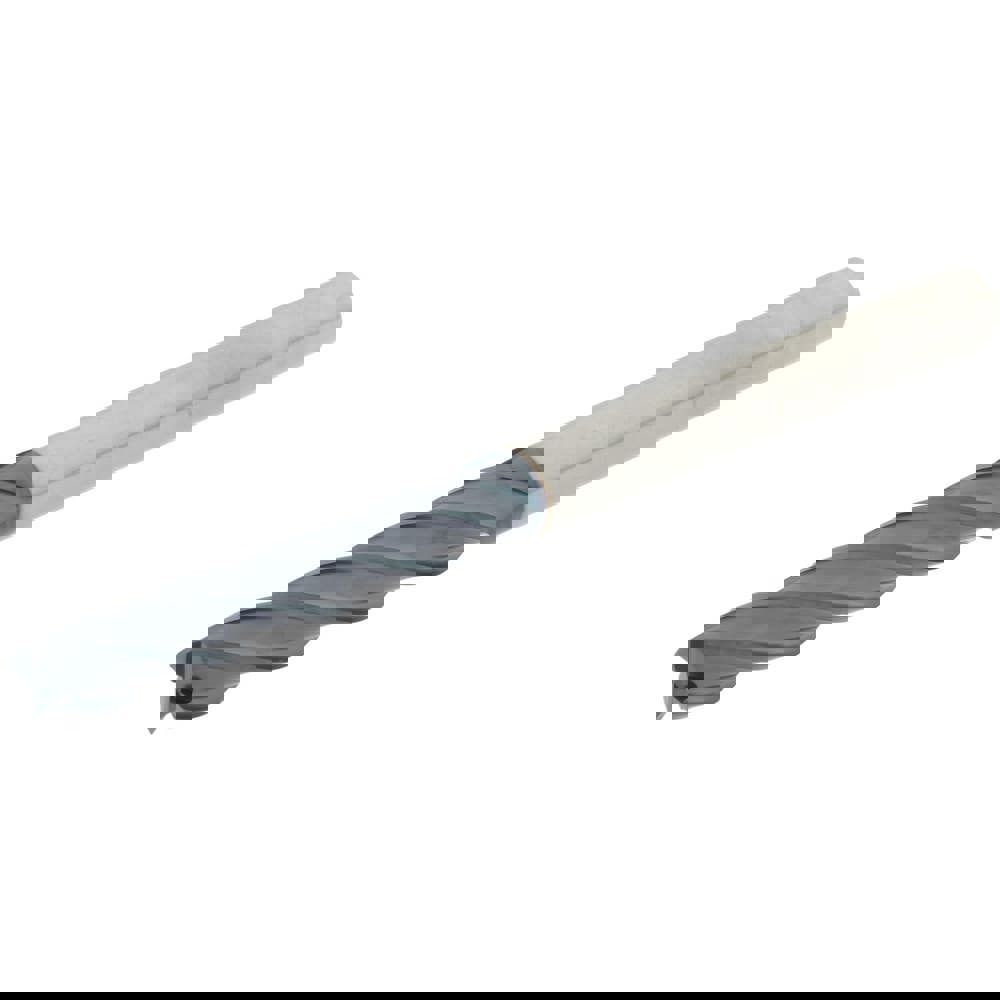 Square End Mill: 5/16'' Dia, 1-5/8'' LOC, 5/16'' Shank Dia, 4'' OAL, 4 Flutes, Solid Carbide