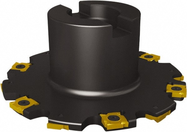 Indexable Slotting Cutter: 6 mm Cutting Width, 80 mm Cutter Dia, Shell Mount Connection, 22.4 mm Max Depth of Cut, 22 mm Hole