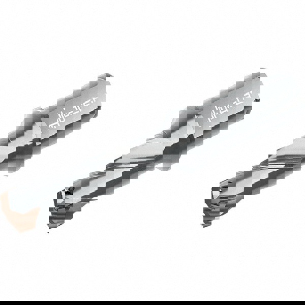 Replaceable-Tip Drill: 17 to 17.99 mm Dia, 54 mm Max Depth, 3/4