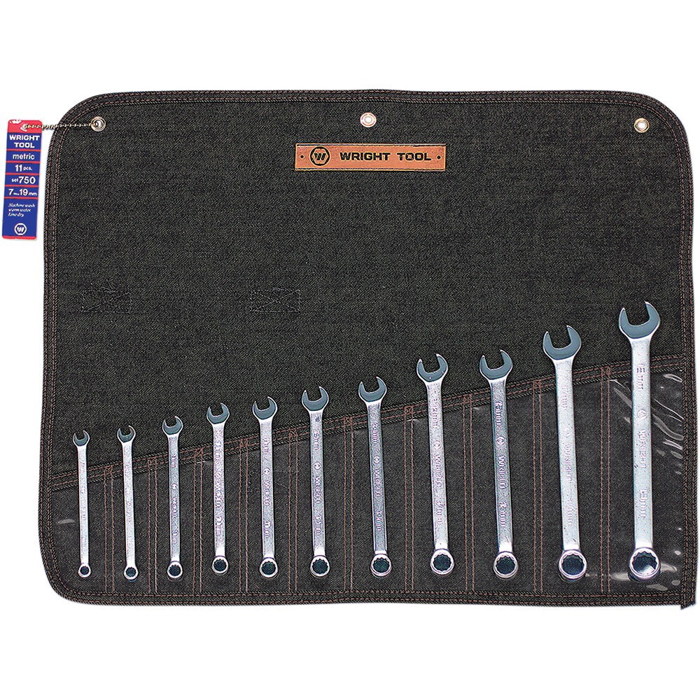 Combination Wrench Set: 11 Pc, Metric