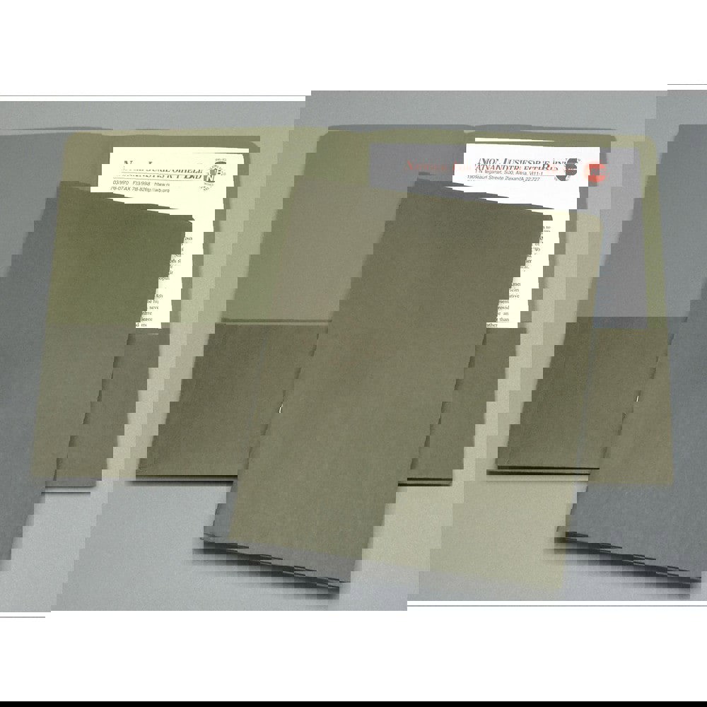 Portfolios, Report Covers & Pocket Binders; Color: Green ; UNSPSC Code: 44122011