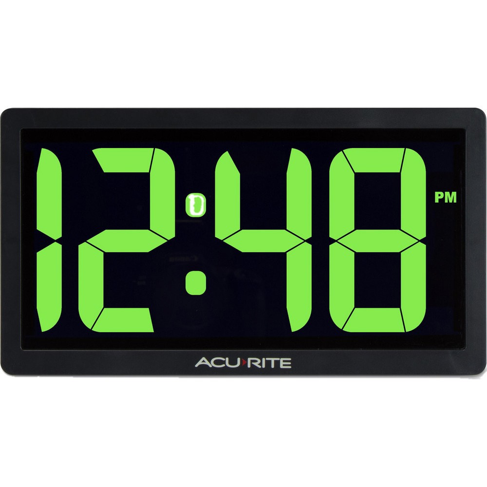 Clocks & Multi-Function Clocks; Type: Digital ; Color: Green; Black