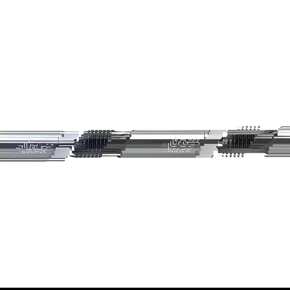 Spiral Point Tap: #5-40 UNC, 2 Flutes, Plug Chamfer, 2B Class of Fit, High-Speed Steel-E-PM, TiCN Coated