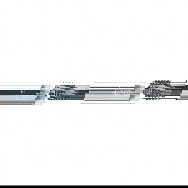 Spiral Flute Tap: #5-40 UNC, 3 Flutes, 2B Class of Fit, High Speed Steel, TiN Coated