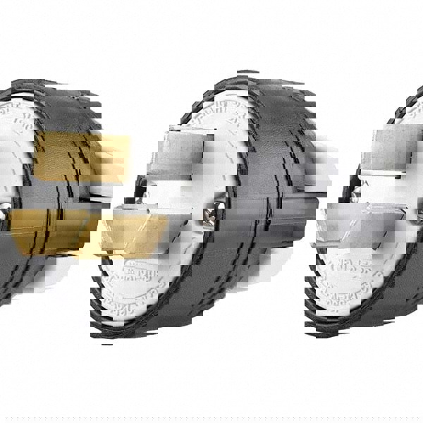 Straight Blade Plug: Industrial, 10-50P, Black