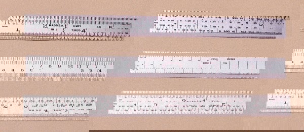 Steel Rule: Metric Graduation, Flexible,