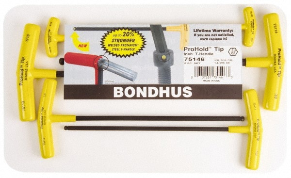 6 Piece T-Handle Hex Key Set