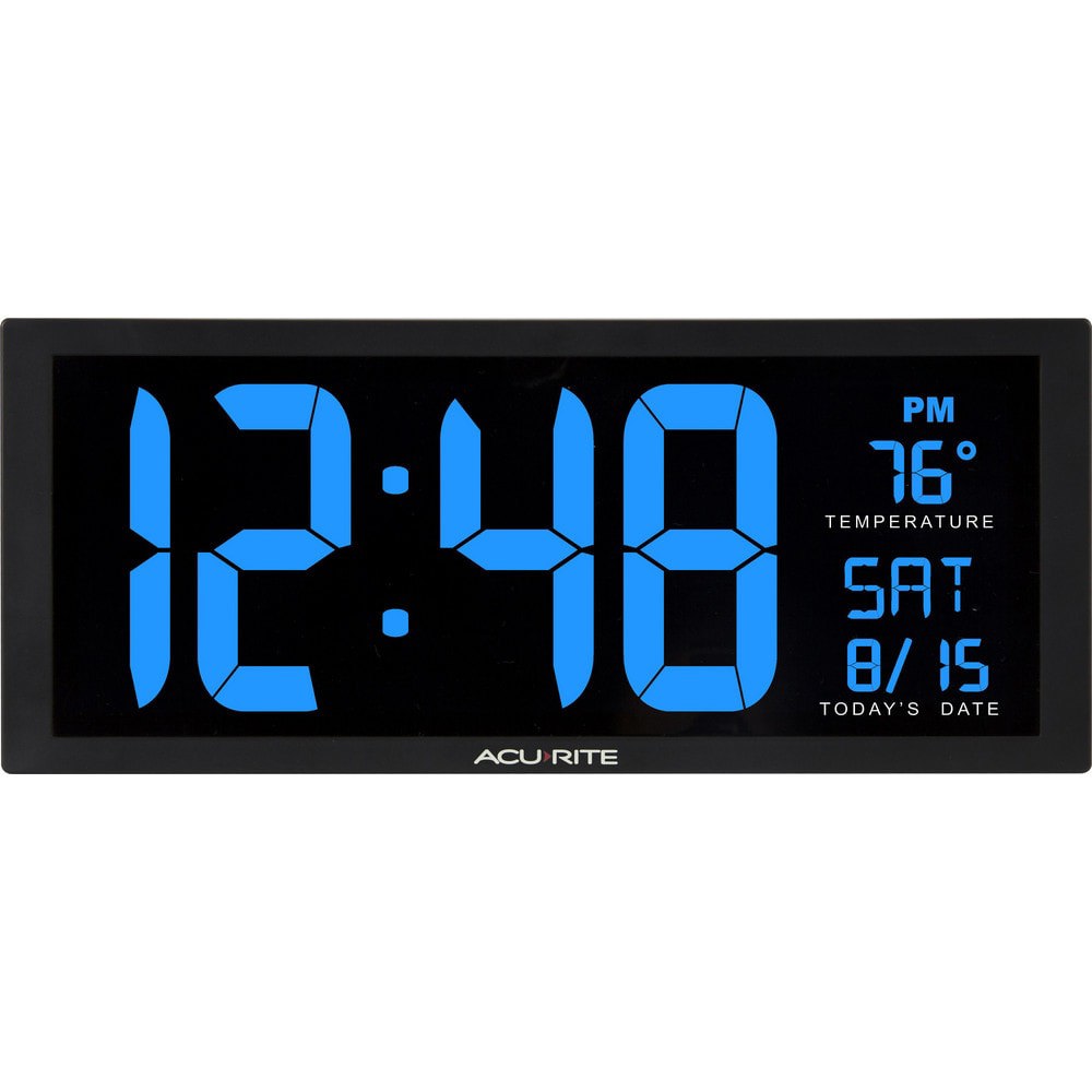 Clocks & Multi-Function Clocks; Type: Digital ; Color: Blue; Black