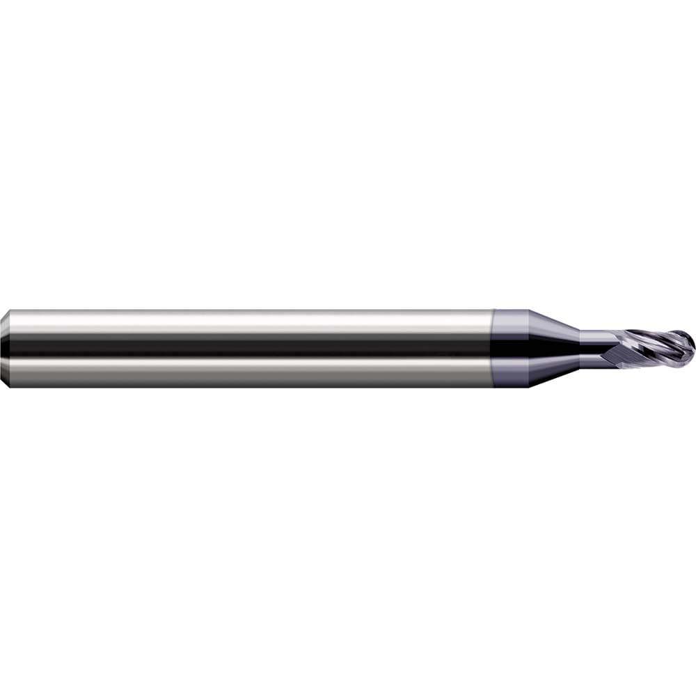 Ball End Mills; Mill Diameter (Inch): 1/8in ; Mill Diameter (Decimal Inch): 0.1250in ; Number Of Flutes: 4 ; End Mill Material: Solid Carbide ; Length of Cut (Inch): 3/16 ; Shank Diameter (Inch): 1/8in