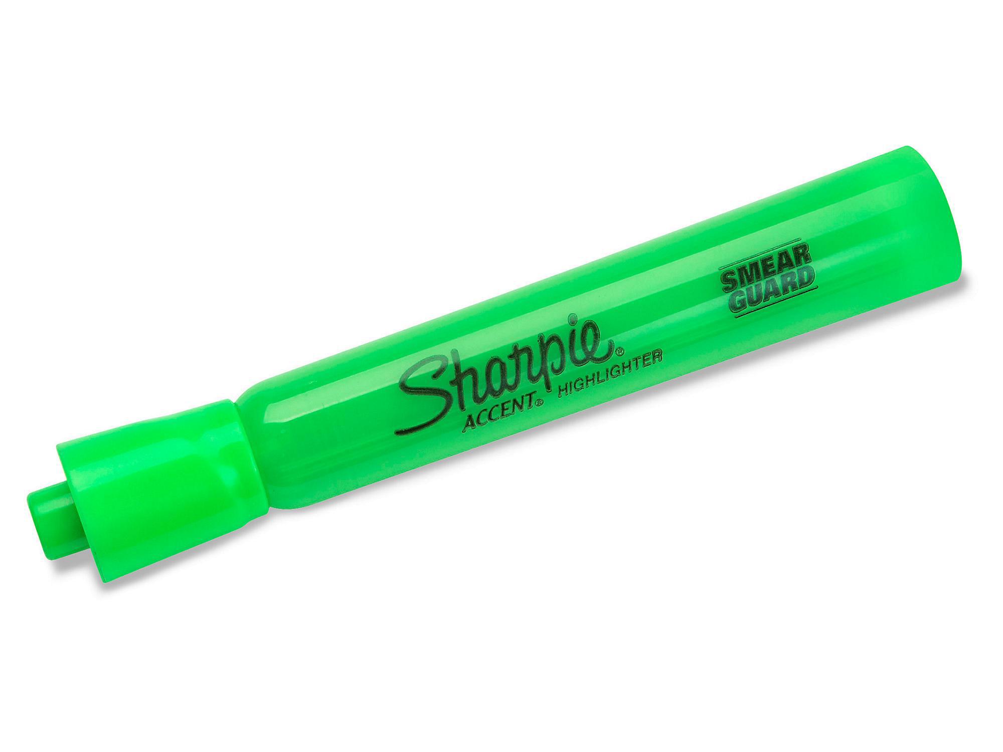 7520011660682, SKILCRAFT Large Fluorescent Highlighter, Fluorescent Green Ink, Chisel Tip, Black/Green Barrel, Dozen