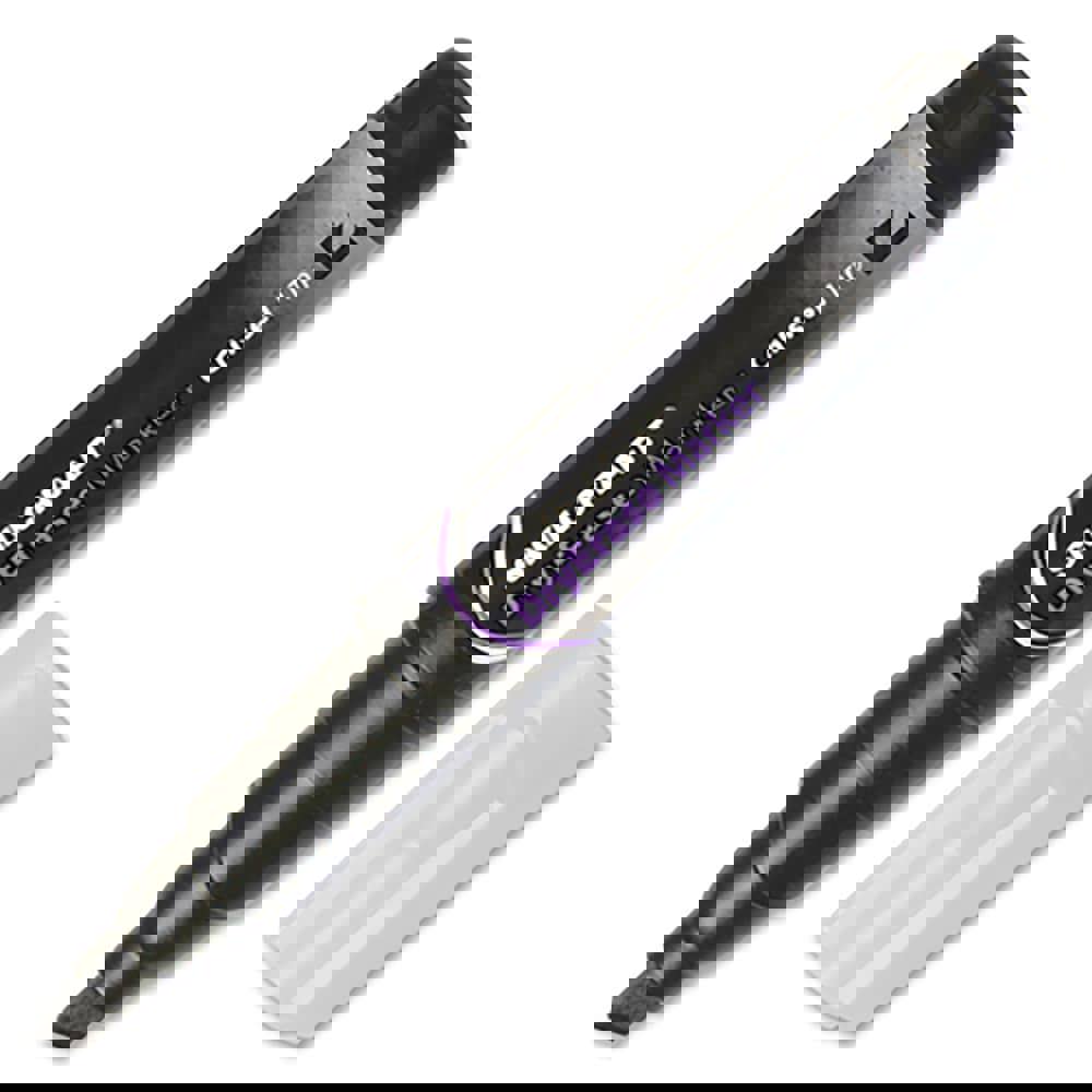 MARKER, DRY ERASE, TUBE TYPE, CHISEL TIP, BLACK