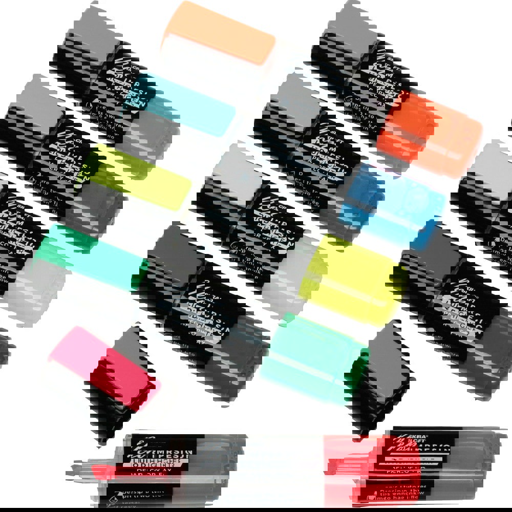 HIGHLIGHTERS, FLAT, 5-COLOR SET