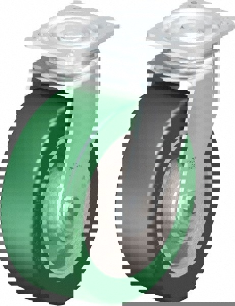 Swivel Top Plate Caster: Polyurethane-Elastomer Blickle Softhane, 8
